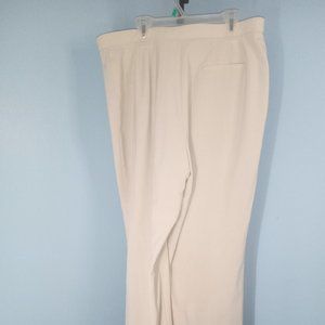 SIZE 16 EAST 5TH PETITE CREAM COLOR SLACKS / WOMEN'S PANTS